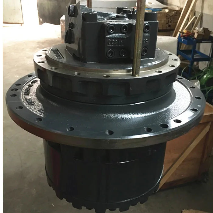 Final Drive 20Y-27-00300 for Komatsu PC220, new OEM travel motor, black finish, high-quality construction.