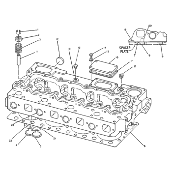 CAT 3304DI 1N4304 7N8874 Cylinder Head (loaded)