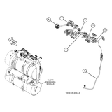 Wiring harness assembly 4672298 for CAT 735C