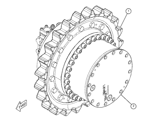 Final Drive 511-6018 5116018 For CAT 336 Excavator