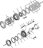 WA420-3 Loader Friction Plate Brake Disc SET 235-25-11360