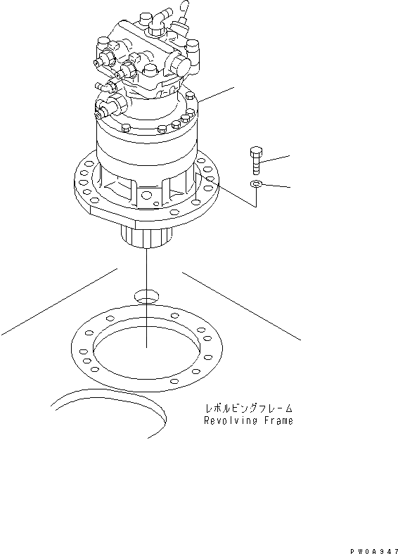 Swing Reduction Gearbox 201-26-00060 Komatsu Excavator PC60 PC60-7