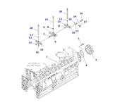 6D170E-3F-8 camshaft 6240-41-1300 for Komatsu HD465-7 engine