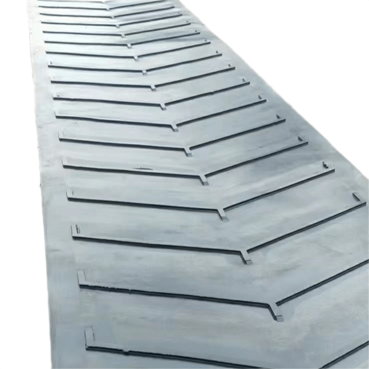 Profiled herringbone rubber conveyor belt, rubber conveyor belt profile and pattern rubber belt