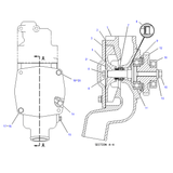 Water pump 172-7767 2W8001 for Caterpillar engine 3304 3306 Excavator E330B