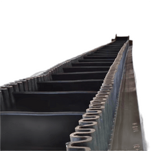 Load image into Gallery viewer, Profiled herringbone rubber conveyor belt, rubber conveyor belt profile and pattern rubber belt