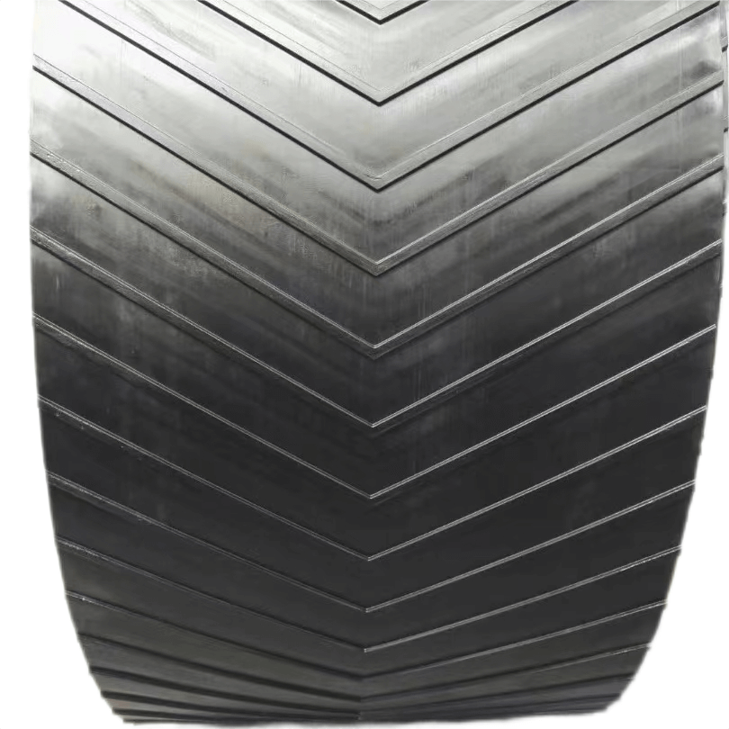 Profiled herringbone rubber conveyor belt, rubber conveyor belt profile and pattern rubber belt