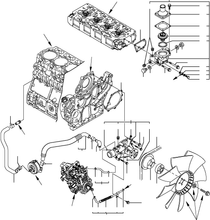 Load image into Gallery viewer, Engine Water Pump 123900-42101 123900-42100 For Komatsu Excavator Spare Part 4D106 S4D106 Engine